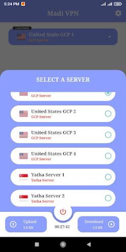 Madi VPN ဖန်သားပြင်ဓာတ်ပုံ 0