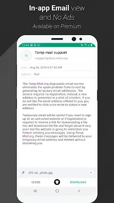 Temp Mail - E-mail Temporaire Capture d'écran 3