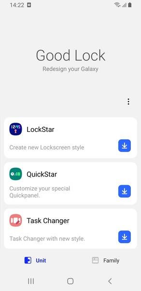 Samsung Good Lock ဖန်သားပြင်ဓာတ်ပုံ 0