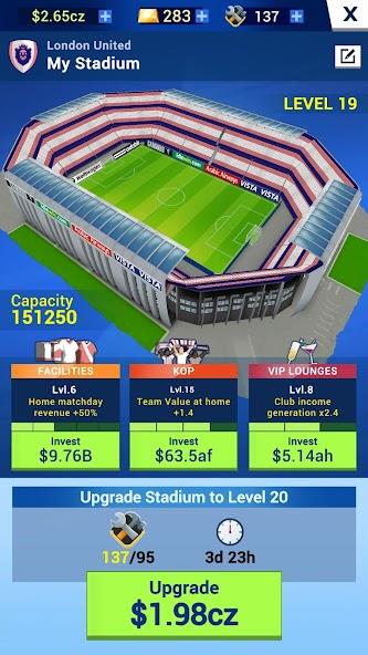 Idle Eleven - Soccer tycoon Mod Tangkapan skrin 2