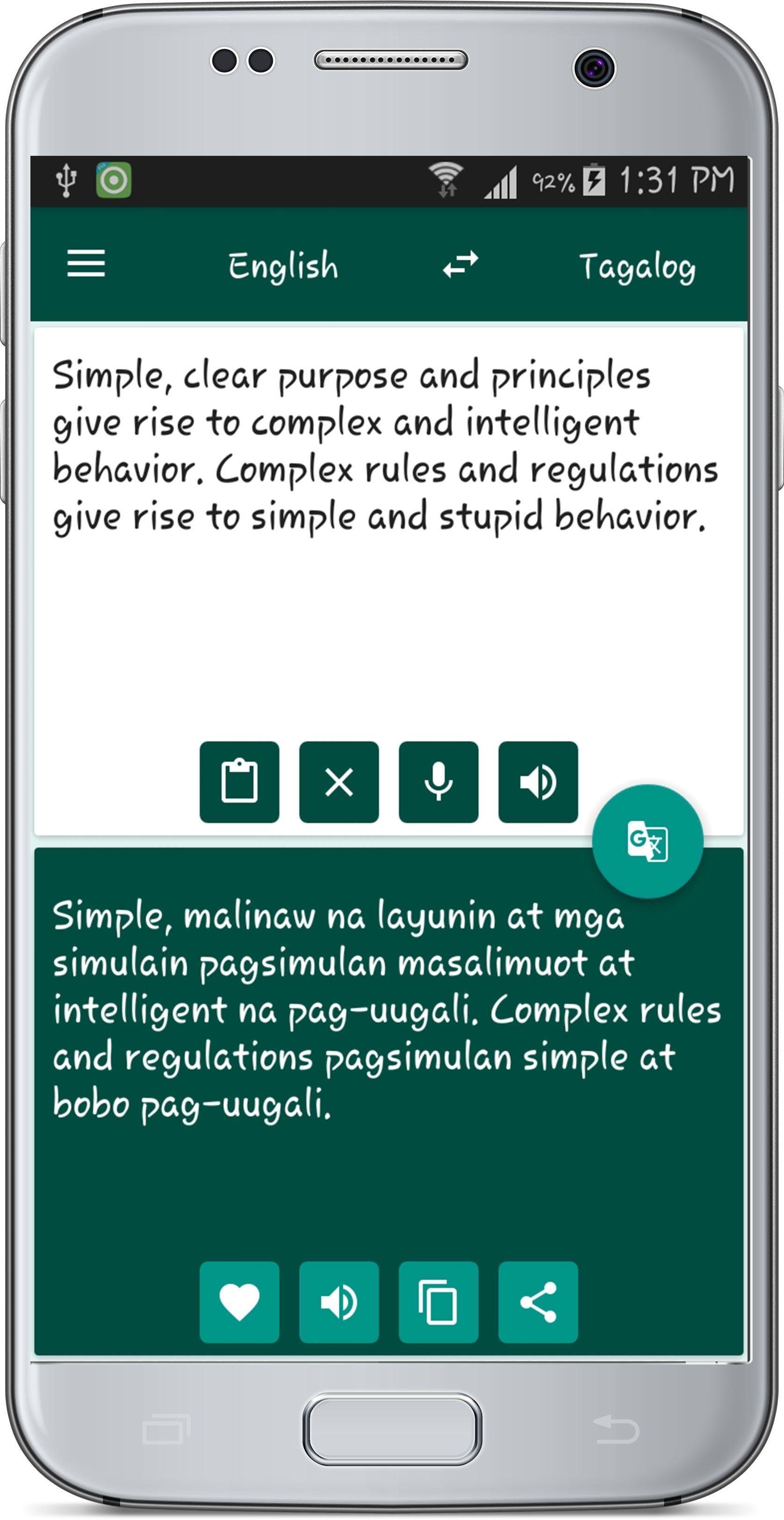 Schermata English Tagalog Translate 1