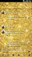 SMS Messages GlitterGold Glass Capture d'écran 1