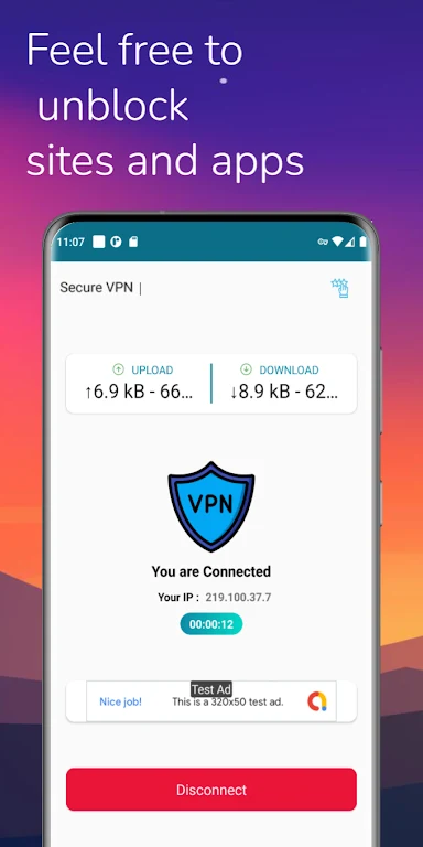 Secure VPN Proxy Tangkapan skrin 3