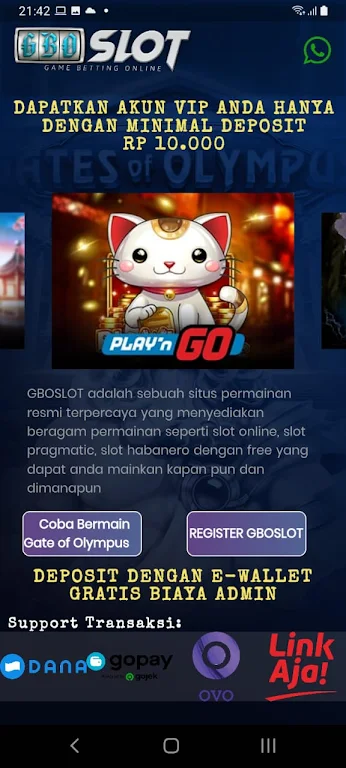 GBOSLOT : Slot Pragmatic Play ဖန်သားပြင်ဓာတ်ပုံ 2