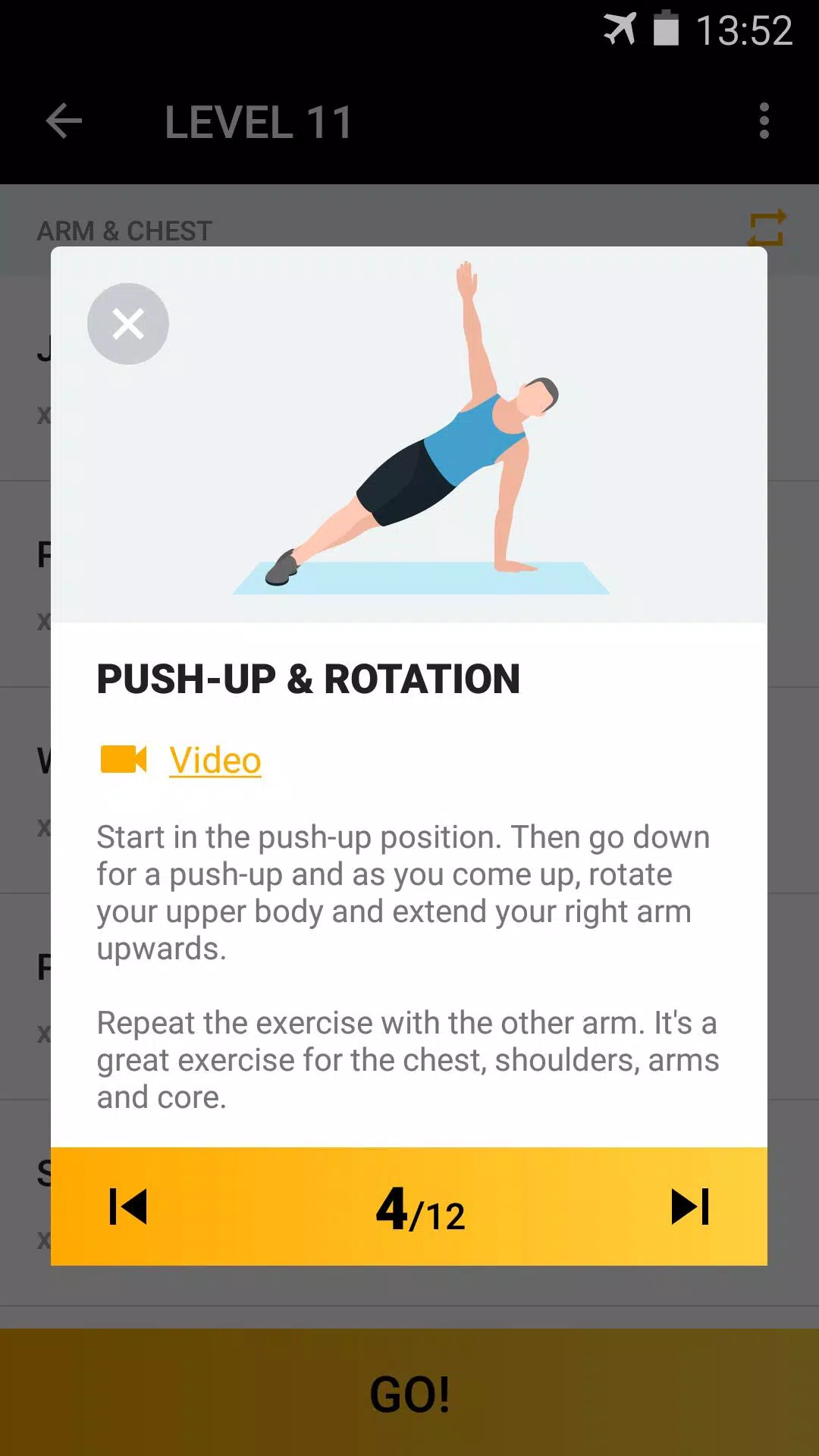 Home Workout for Men स्क्रीनशॉट 3