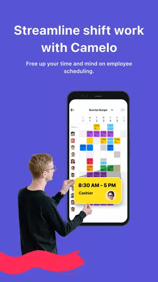 Camelo: Work Schedule Maker ဖန်သားပြင်ဓာတ်ပုံ 0