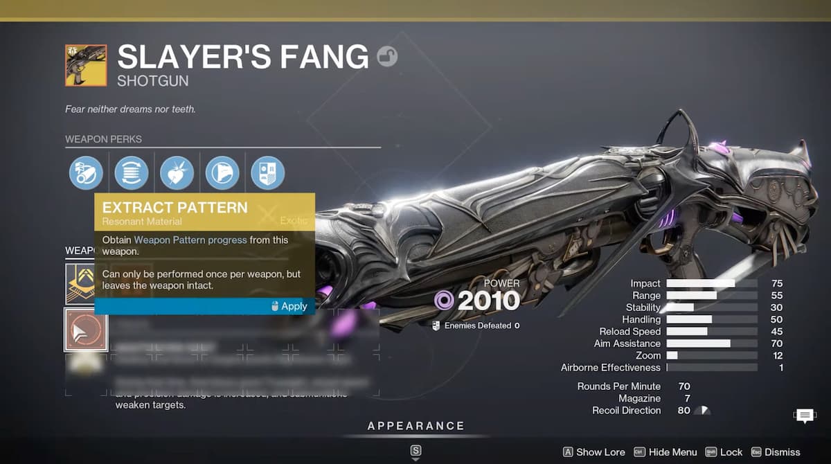 Destiny 2 တွင် Slayer ၏ fang shotgun ကိုမည်သို့ရယူရမည်နည်း