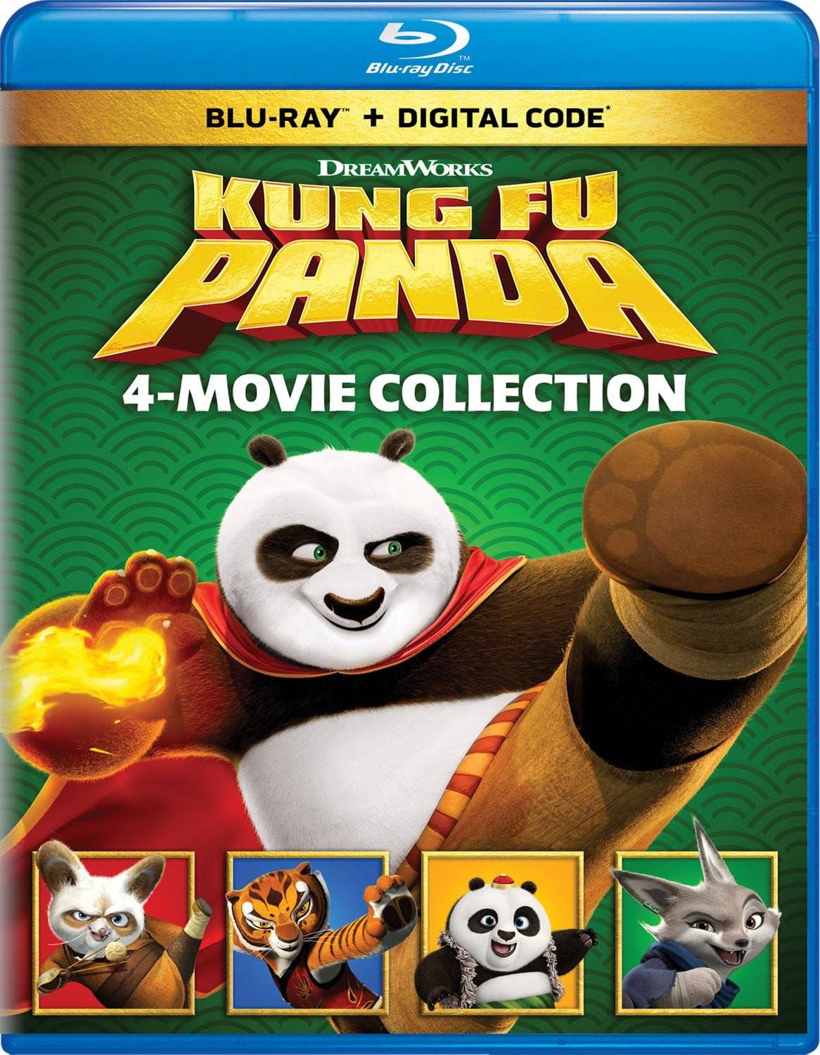 Kung Fu Panda 4-Movie Collection（Blu-ray + Digital）