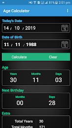 Age Calculator & Horoscope App Tangkapan skrin 0