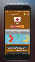 Advance VPN: Fast VPN App ဖန်သားပြင်ဓာတ်ပုံ 1