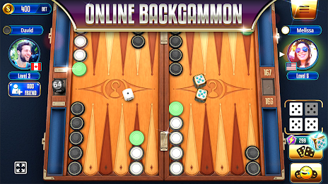 Backgammon Legends Online स्क्रीनशॉट 1