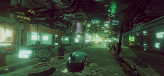 VR Cyberpunk City Tangkapan skrin 1