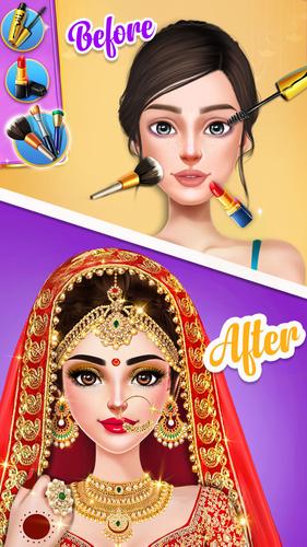 Indian Wedding Dress up games Captura de pantalla 2