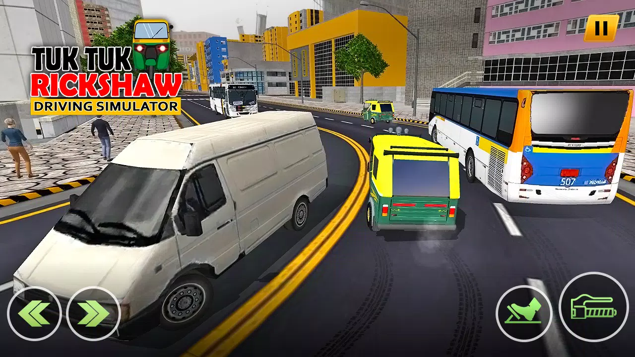 Tuk Tuk Rickshaw Auto Driving Schermafbeelding 2