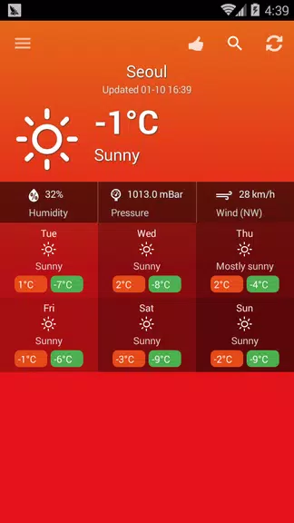 Schermata Weather South Korea 0