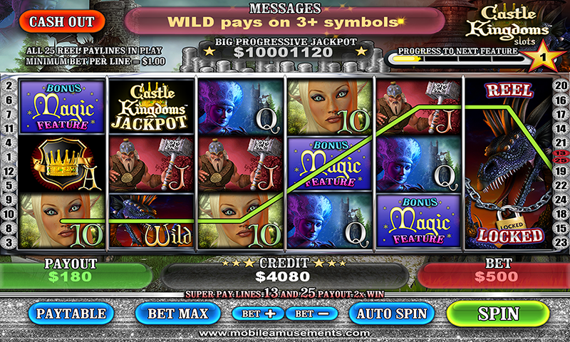 Castle Kingdoms Magic Dragon Legend Slots FREE স্ক্রিনশট 0