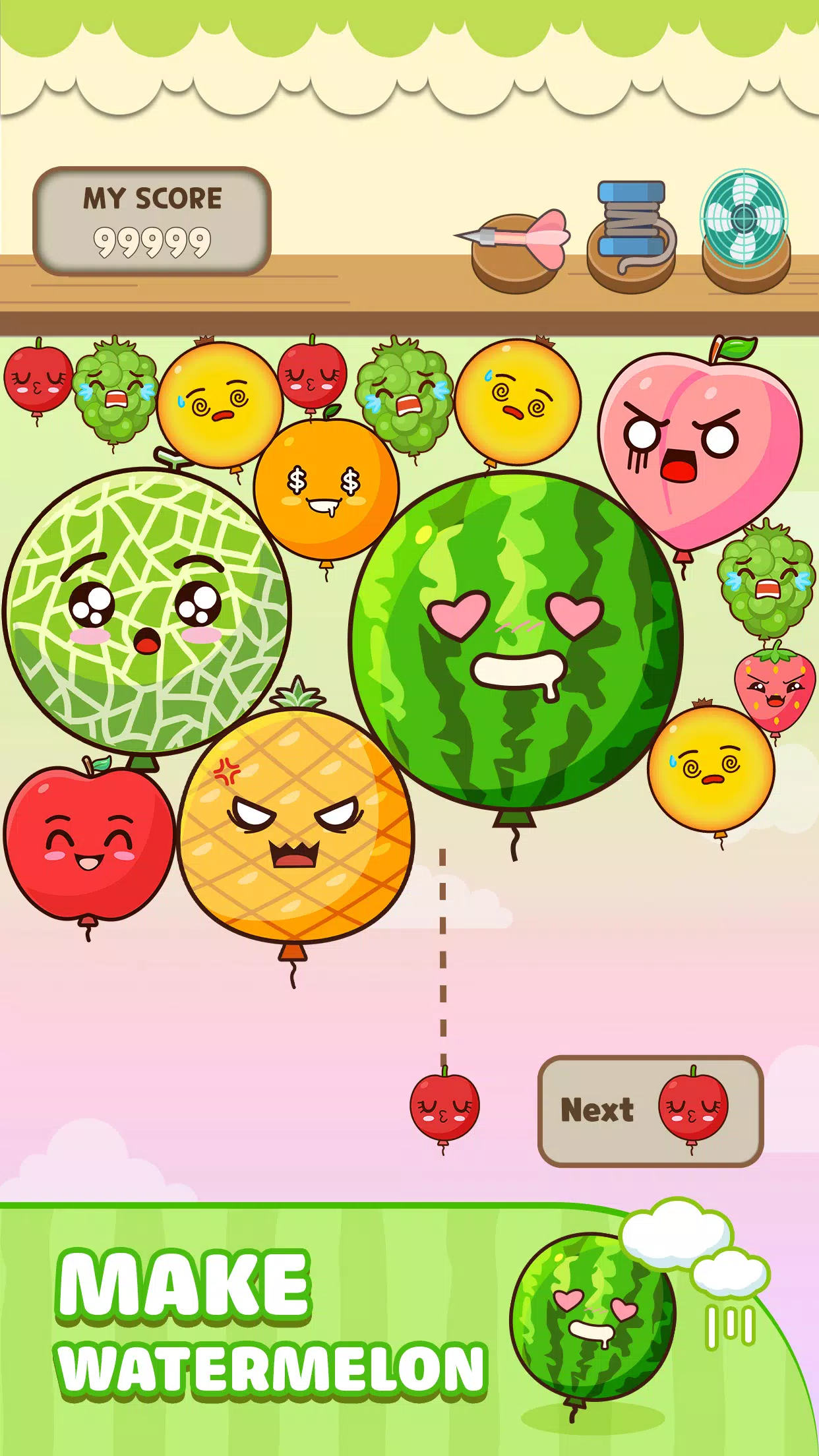 Melon Balloon: Fruit Merge ภาพหน้าจอ 2