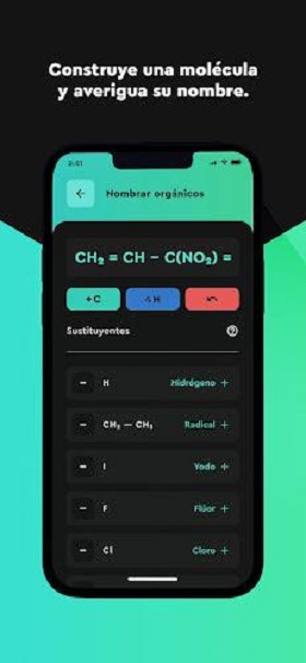 Quimify: Nomenclatura Química Screenshot 1