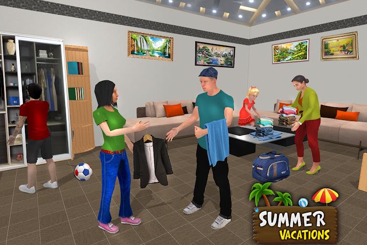 Virtual Family Summer Vacation Ekran Görüntüsü 1