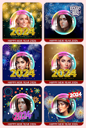 Happy New Year 2024 PhotoFrame Скриншот 1