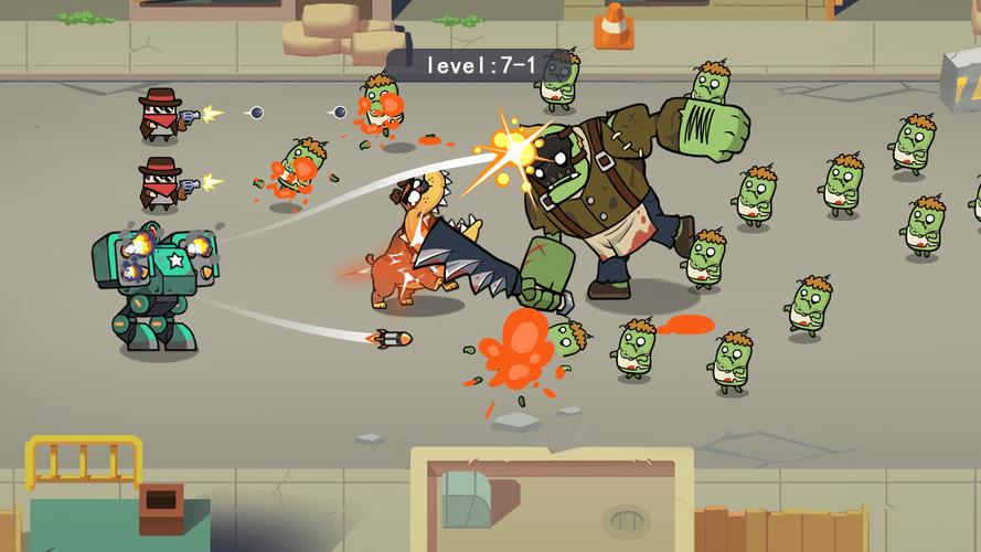 Merge Mech vs. Zombie Brawl Screenshot 1