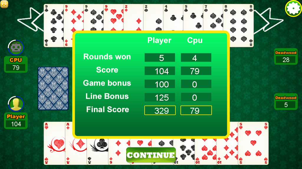 Gin Rummy Pabroton Ảnh chụp màn hình 3