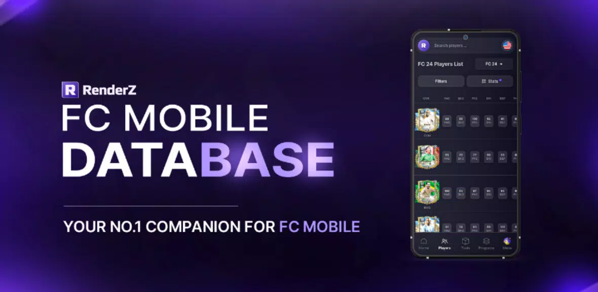 RenderZ: FC Mobile 24 Database स्क्रीनशॉट 0