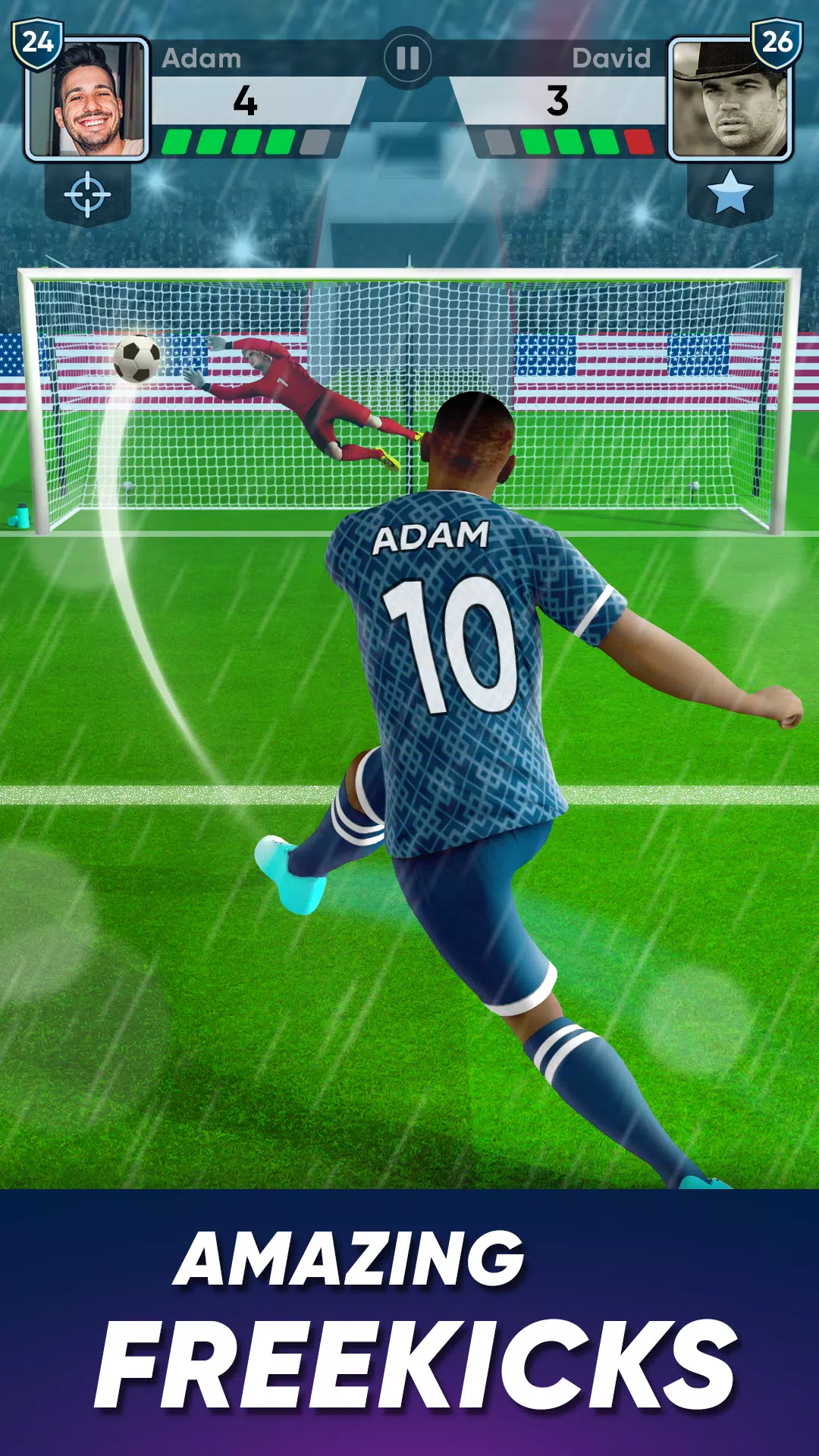 SOCCER Kicks - Stars Strike 24 Screenshot 1