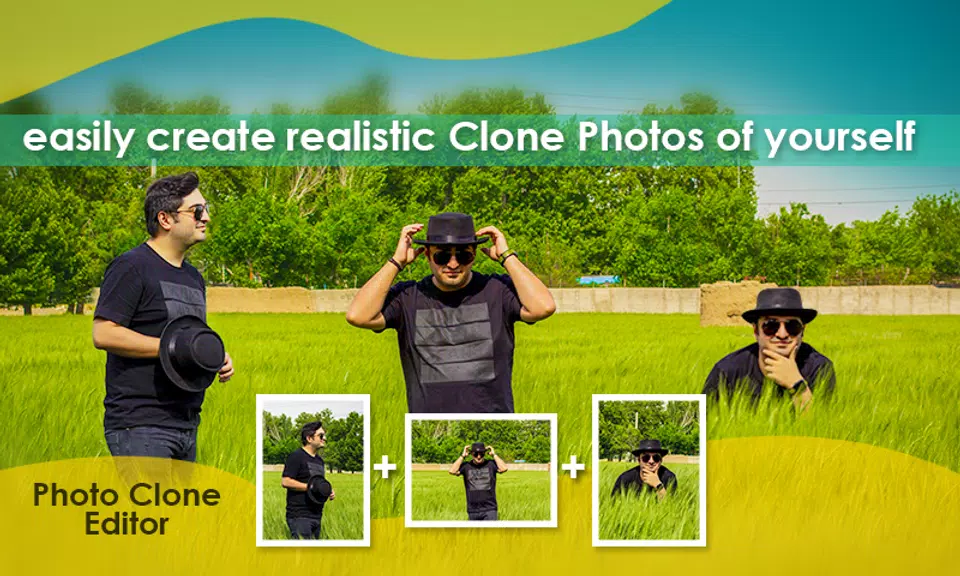 Photo Clone App twins Editor Schermafbeelding 1