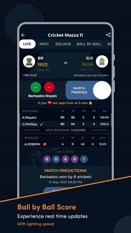 Cricket Mazza 11 Live Line Tangkapan skrin 1