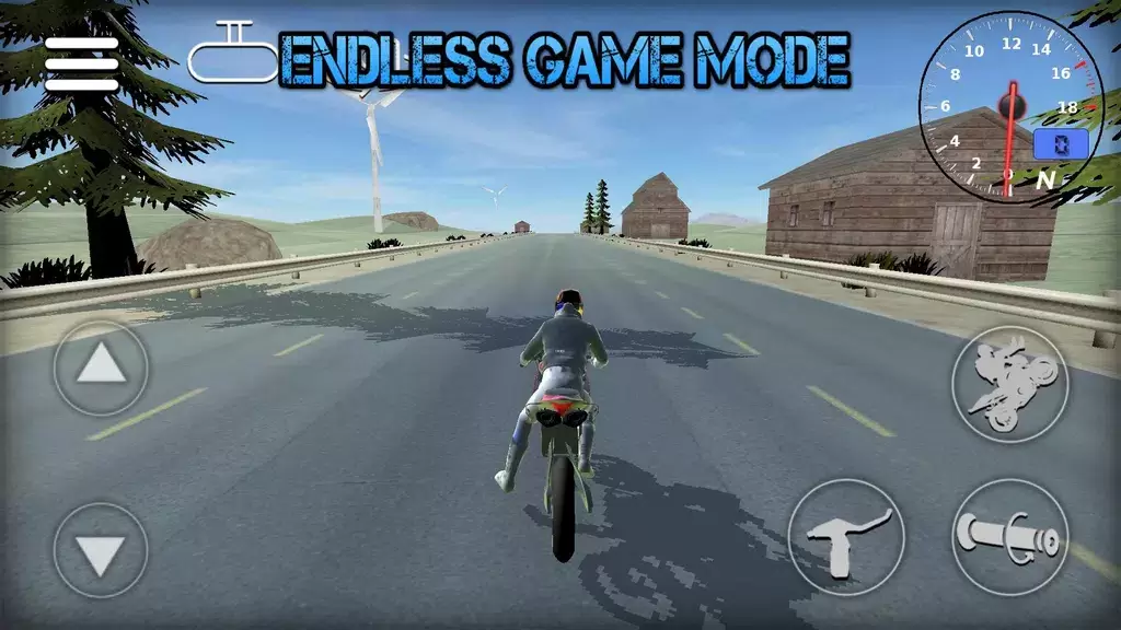 Wheelie Bike 3D game Tangkapan skrin 2