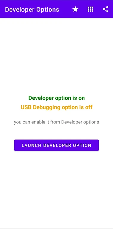 Developer Options Captura de pantalla 2