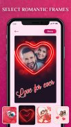 Romantic Photo Editor - Frames ဖန်သားပြင်ဓာတ်ပုံ 1