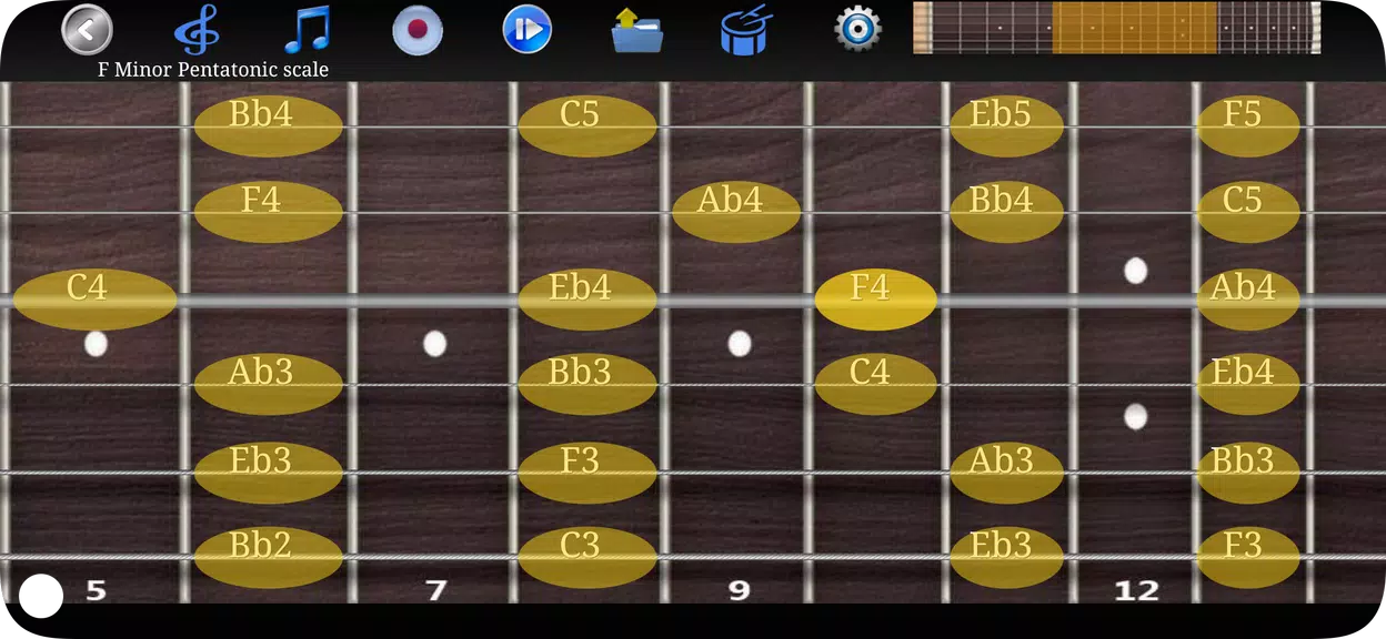 Guitar Scales & Chords Schermafbeelding 1