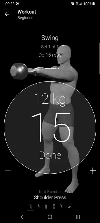 Kettlebell Home Workout Capture d'écran 3