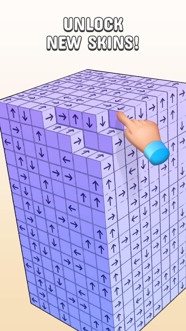 Tap to Unblock 3d Cube Away स्क्रीनशॉट 3