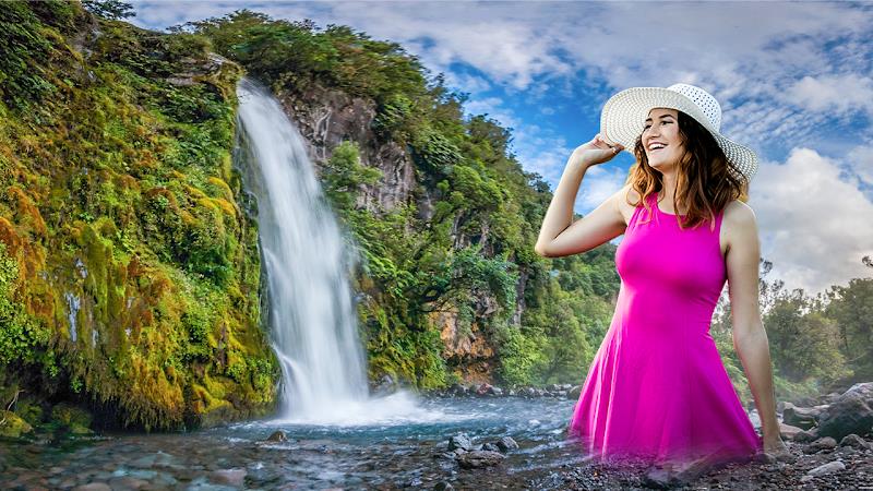 Waterfall Photo Editor frame Captura de pantalla 3