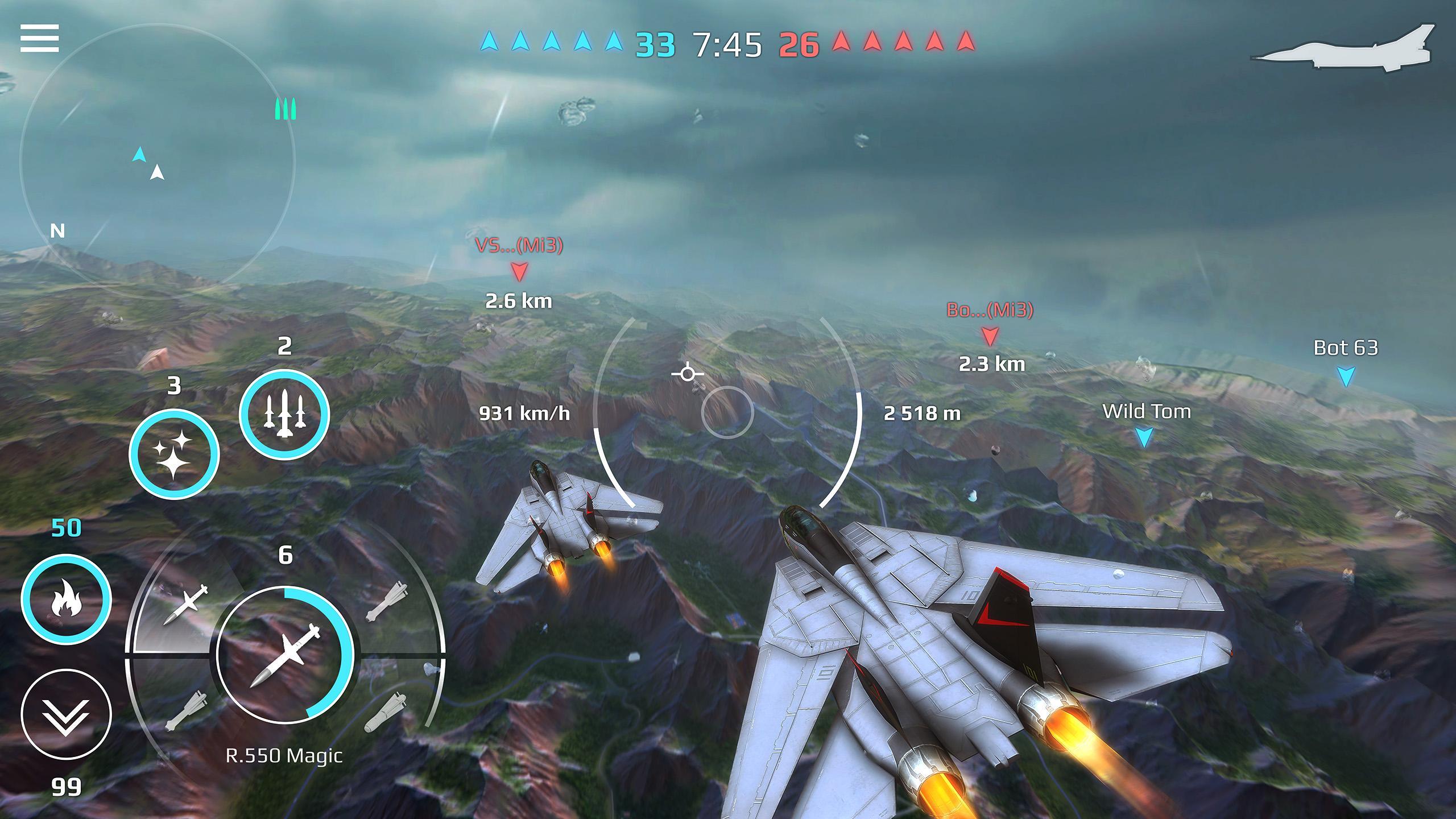 Sky Combat: Kampfflugzeuge PvP Screenshot 3