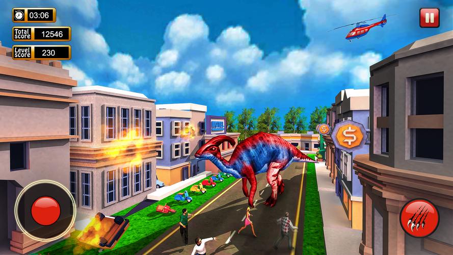 Dinosaur Games City Rampage Schermafbeelding 3