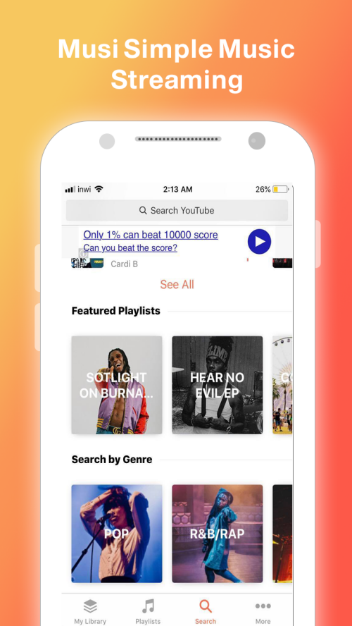 Musi : Simple Music Streaming Advice 2019 Скриншот 2