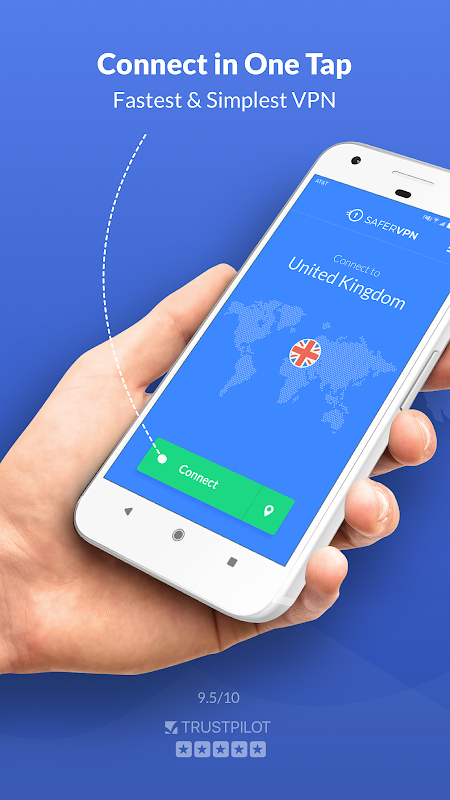 Free VPN Proxy & Hotspot WiFi security - SaferVPN ภาพหน้าจอ 0