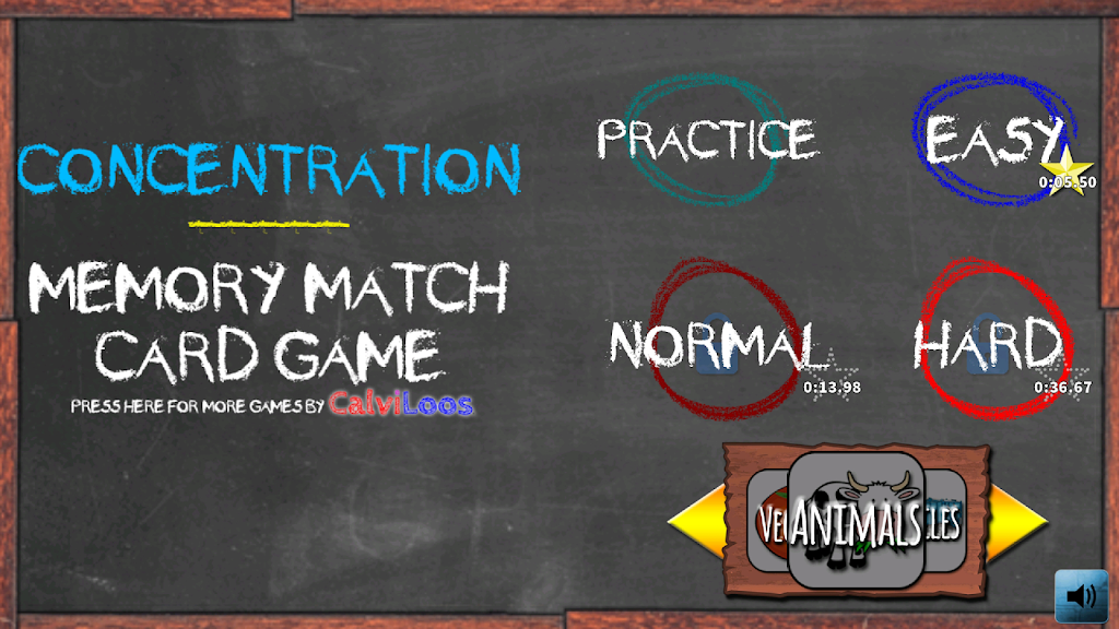 Concentration Memory Match Brain Game Captura de tela 0