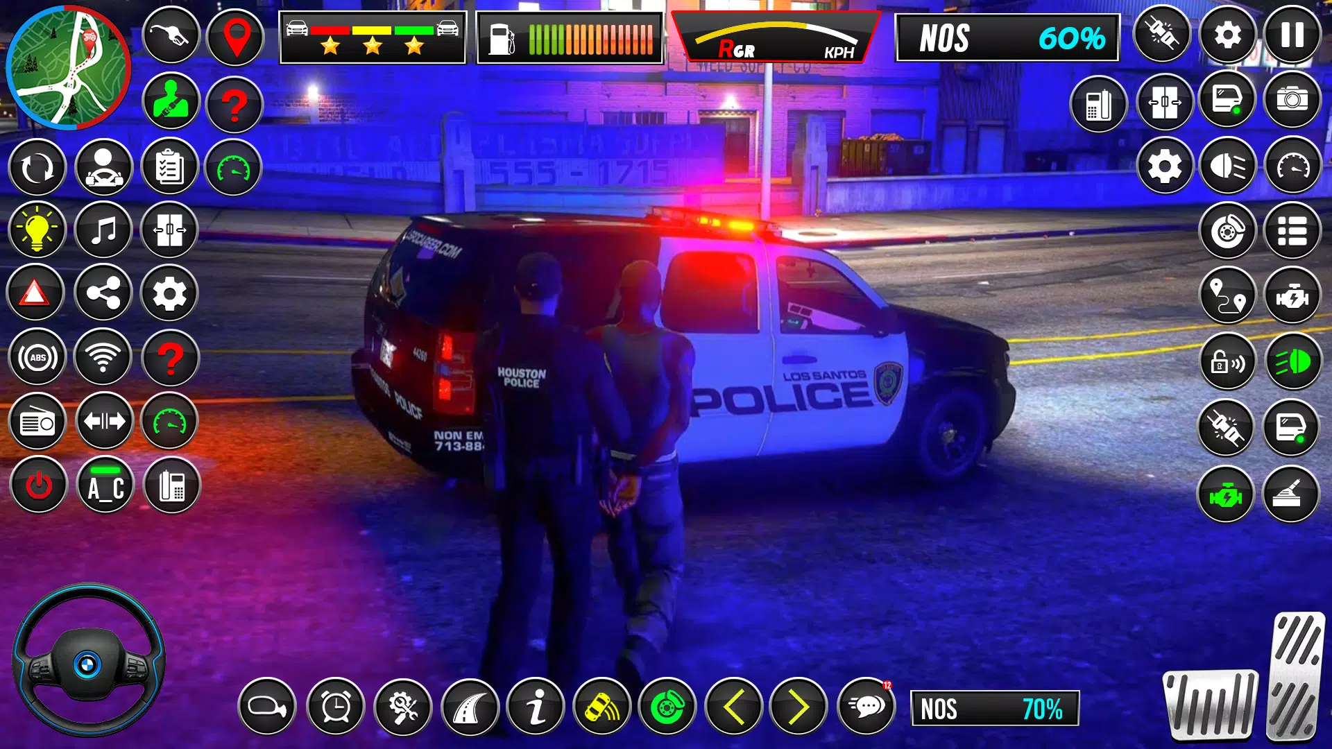 US Police Car Chase Car Game Tangkapan skrin 3