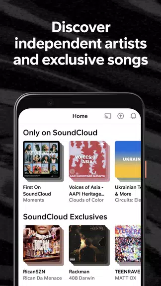 SoundCloud: Play Music & Songs ภาพหน้าจอ 0