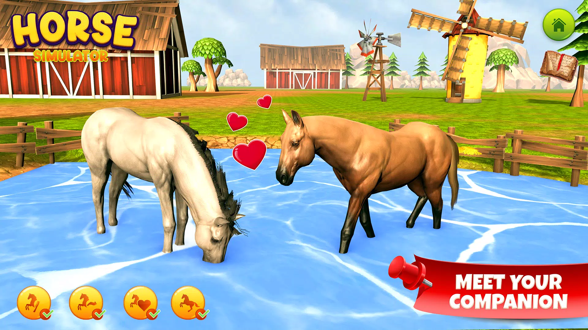 Horse Simulator Family Game 3D Скриншот 2