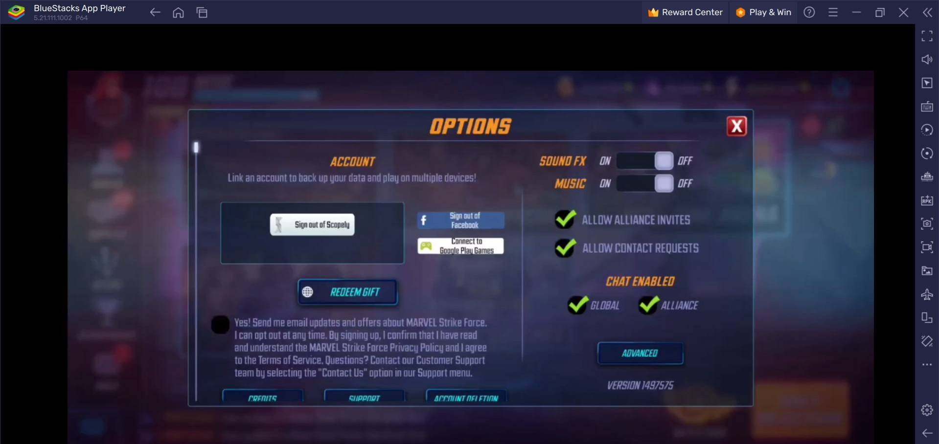 MARVEL Strike Force Code Redemption