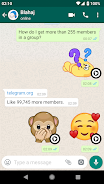 Animated Emojis WAStickerApps Tangkapan skrin 2