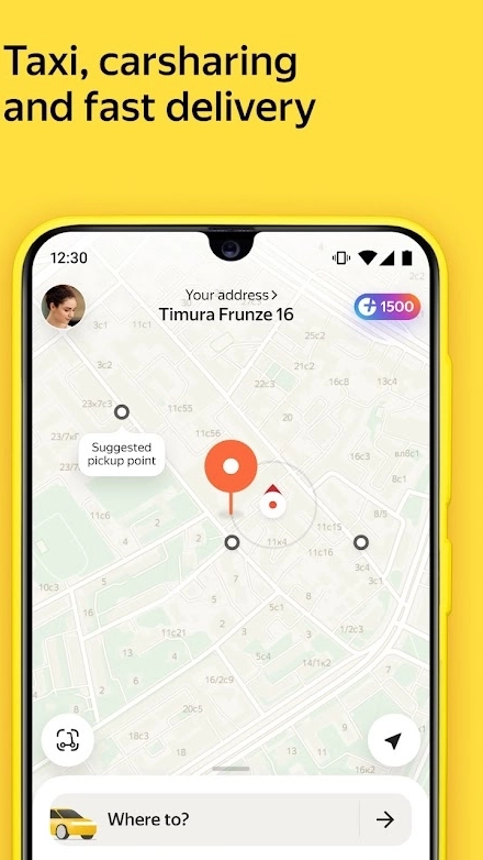 Yandex Go: taxi and delivery Screenshot 1