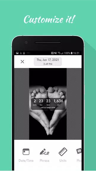 Baby Countdown Widget 스크린샷 1