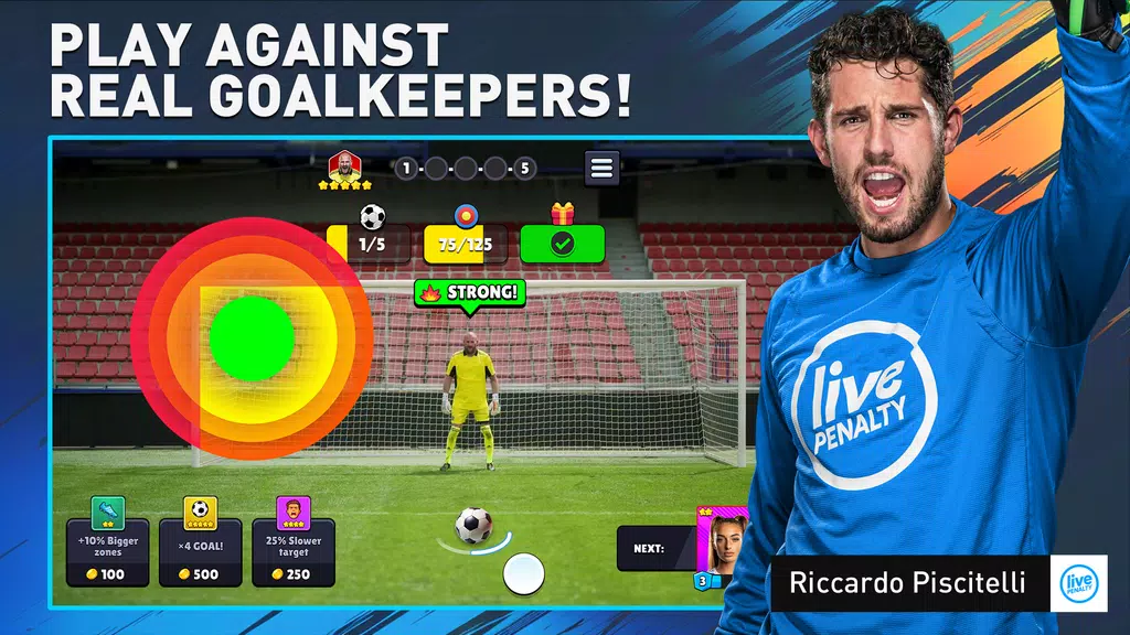 Soccer Penalty: Live Goalie Capture d'écran 0